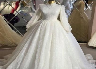 قیمت خرید لباس عروس پوشیده + تست کیفیت